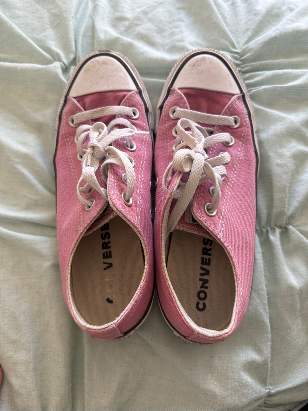 Converse Pink Low-Top Canvas Sneakers